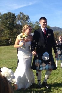 Irish wedding complete with kilts