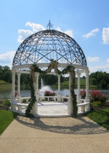 Dome at Mount Ida Vineyard with fountain in background