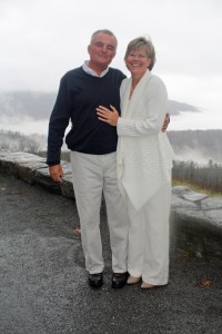 This lovely couple married early in the morning at an overlook on Skyline Drive