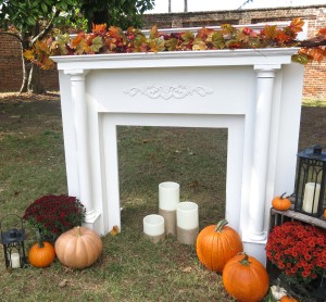 A fall display complete iwth mantle