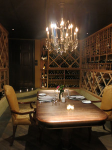 Dining in a wine cellar?