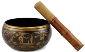 This meditation bowl was used during the interfaith service 