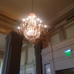 Chandelier at the historic John Marshall Ballrooms